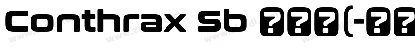 Conthrax Sb 半粗体(字体转换